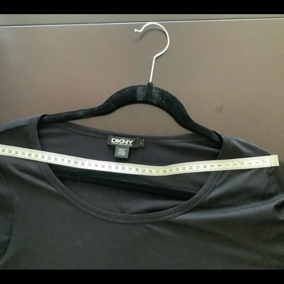 DKNY Black Sequin bottom dress size L - Picture 9 of 12